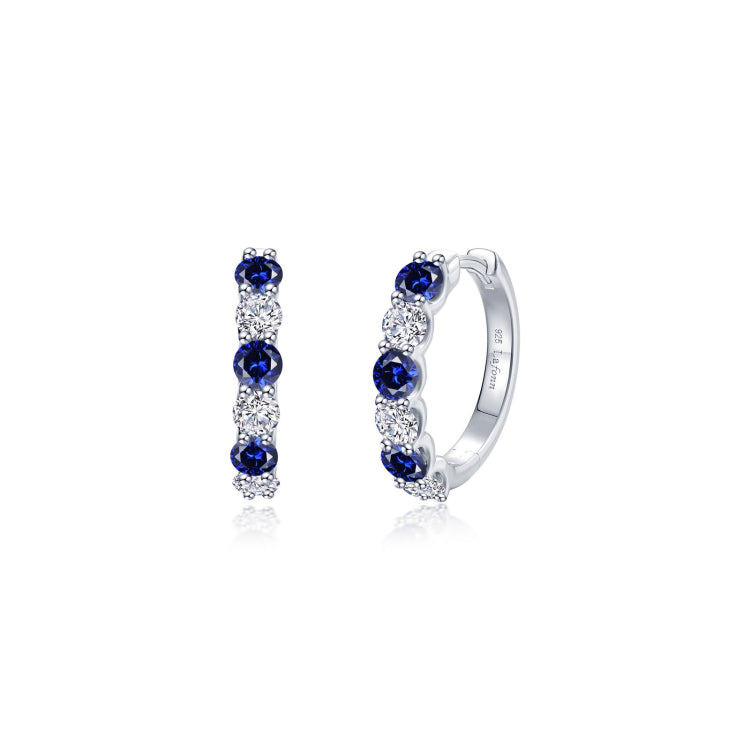 Josie Sapphire Hoop Earrings 