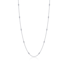 0.6 CTW Adjustable Station Necklace