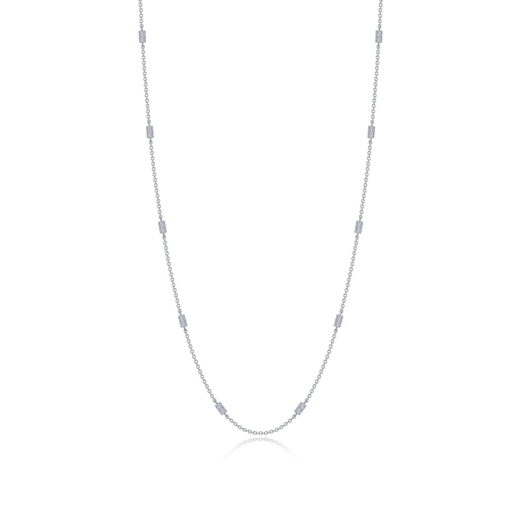 0.72 CTW Adjustable Station Necklace