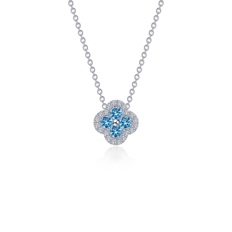 0.65 CTW Halo Necklace