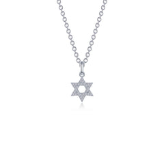 0.55 CTW Star Of David Necklace