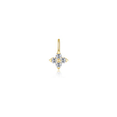 Trillium Flower Charm Pendant