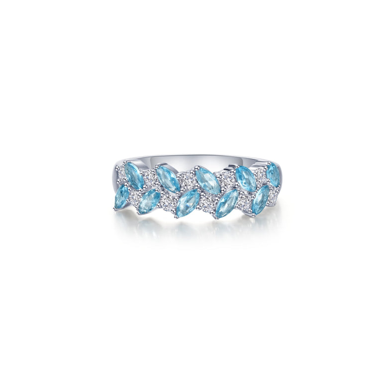 Blue Leaf Canopy Ring