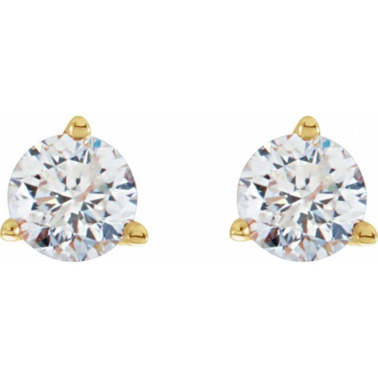 14K Yellow Gold 1/4 CTW Natural Diamond Stud Earrings