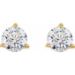 14K Yellow Gold 1/4 CTW Natural Diamond Stud Earrings