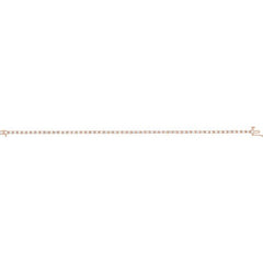 14K Rose Gold 2 1/4 CTW Lab-Grown Diamond Line 7 1/4" Bracelet