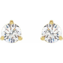 14K Yellow Gold 1/3 CTW Lab-Grown Diamond Stud Earrings