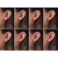 14K Yellow Gold 1/3 CTW Lab-Grown Diamond Stud Earrings