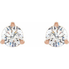 14K Rose Gold 1/3 CTW Lab-Grown Diamond Stud Earrings
