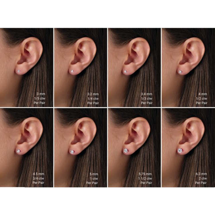 14K Rose Gold 1/2 CTW Lab-Grown Diamond Stud Earrings