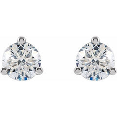 14K White Gold 3/4 CTW Lab-Grown Diamond Stud Earrings