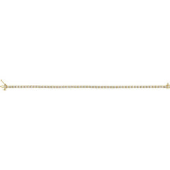 14K Yellow Gold 3 CTW Lab-Grown Diamond Line 7 1/4" Bracelet