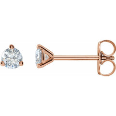 14K Rose Gold 1/5 CTW Lab-Grown Diamond Stud Earrings