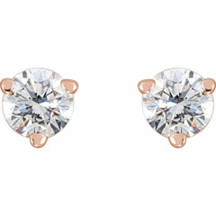 14K Rose Gold 1/4 CTW Natural Diamond Earrings