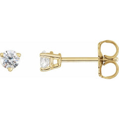 14K Yellow Gold 1/4 CTW Natural Diamond Earrings