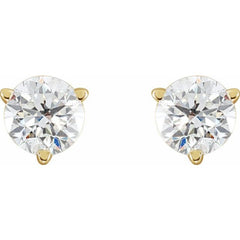 14K Yellow Gold 3/4 CTW Natural Diamond Earrings