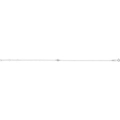 Platinum 1/10 CT Natural Diamond 6 1/2-7 1/2" Bracelet