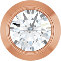 14K Rose Gold .06 CT Natural Diamond Slide Pendant