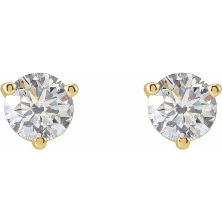 14K Yellow Gold 1/5 CTW Natural Diamond Earrings