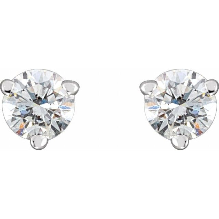 Platinum .06 CTW Natural Diamond Earrings