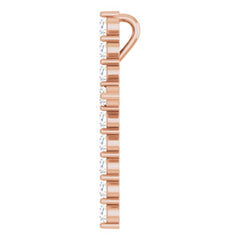 14K Rose Gold 1/2 CTW Natural Diamond Cross Pendant