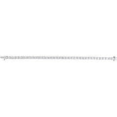 14K White Gold 12 CTW Lab-Grown Diamond Line 7" Bracelet
