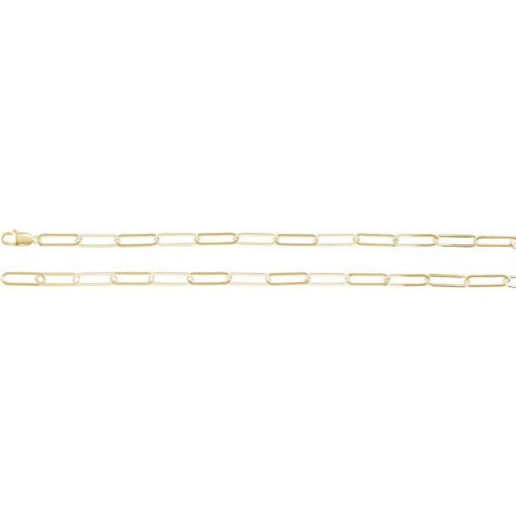 14K Yellow Gold-Filled 6.2 mm Paperclip-Style 20" Chain
