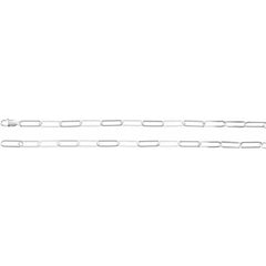 Sterling Silver 6.2 mm Paperclip-Style 20" Chain