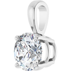 14K White Gold 1 CTW Lab-Grown Diamond Pendant