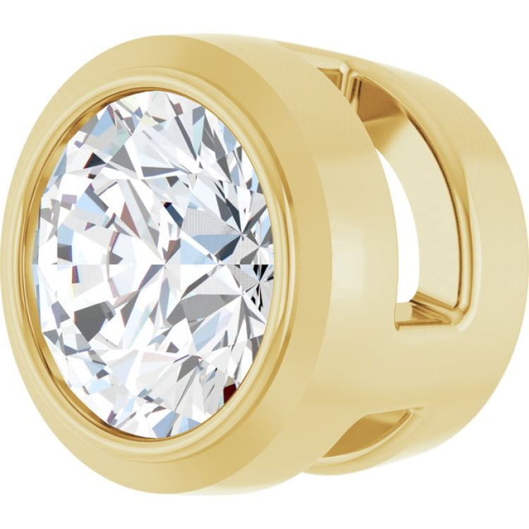 14K Yellow Gold 1/6 CTW Lab-Grown Diamond Slide Pendant