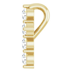 14K Yellow Gold 1/6 CTW Lab-Grown Diamond Cross Pendant