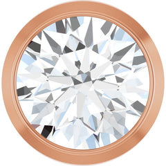 14K Rose Gold 1/2 CT Lab-Grown Diamond Slide Pendant