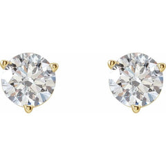 14K Yellow Gold 1/2 CTW Lab-Grown Diamond Earrings