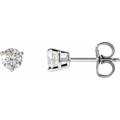 14K White Gold 1/2 CTW Lab-Grown Diamond Earrings