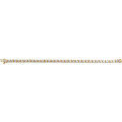 14K Yellow Gold 8 CTW Lab-Grown Diamond Line 7 1/4" Bracelet