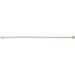 14K Rose Gold 4 CTW Lab-Grown Diamond Line 7" Bracelet