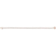 14K Rose Gold 5 CTW Lab-Grown Diamond Line 7" Bracelet