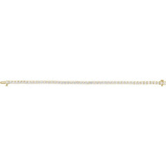 14K Yellow Gold 6 CTW Lab-Grown Diamond Line 7" Bracelet
