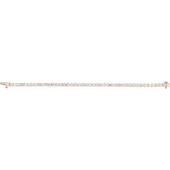 14K Rose Gold 9 CTW Lab-Grown Diamond Line 7" Bracelet