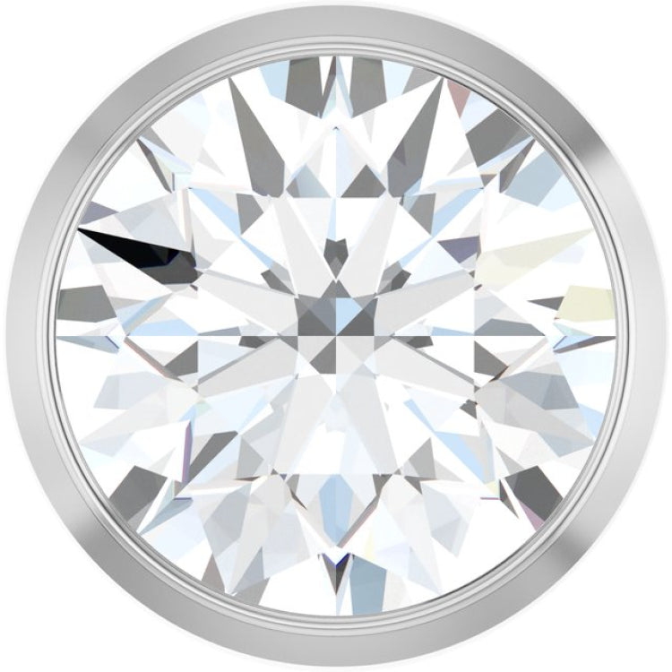 14K White Gold 1 CT Lab-Grown Diamond Slide Pendant