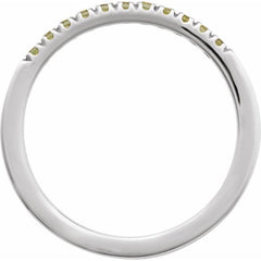 Sterling Silver Natural Peridot Stackable Ring