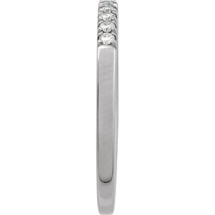 14K White Gold 1/6 CTW Natural Diamond Stackable Ring
