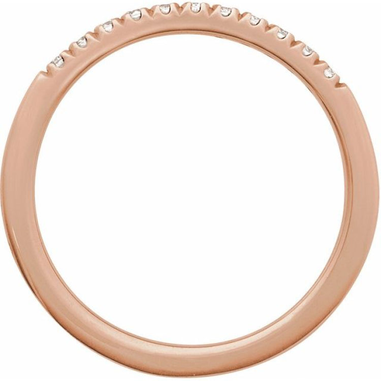 14K Rose Gold 1/6 CTW Natural Diamond Stackable Ring