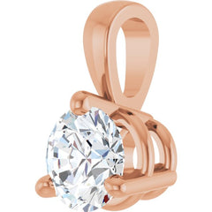 14K Rose Gold 1/4 CTW Natural Diamond Pendant