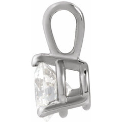 Platinum 1/3 CTW Natural Diamond Pendant