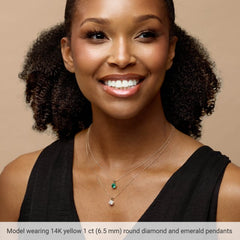 14K Rose Gold 5/8 CTW Natural Diamond Pendant