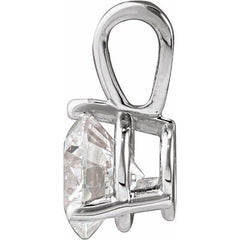 Platinum 5/8 CTW Natural Diamond Pendant