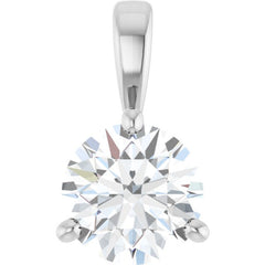 Platinum 3/4 CTW Natural Diamond Pendant