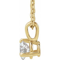 14K Yellow Gold 1/4 CTW Natural Diamond 18" Necklace