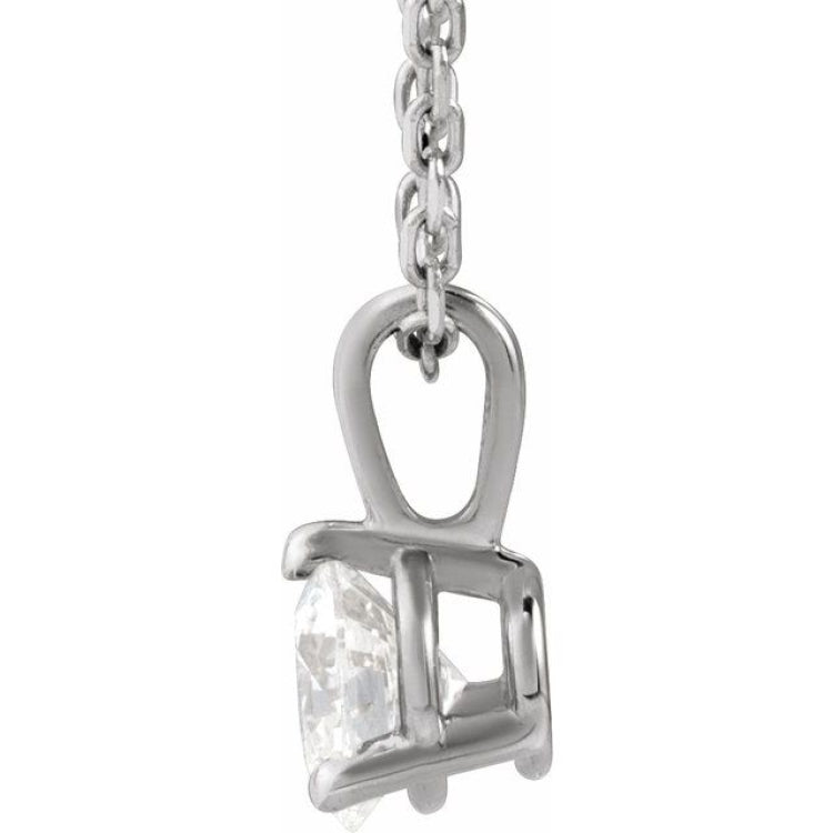 Sterling Silver 1/3 CTW Natural Diamond 18" Necklace